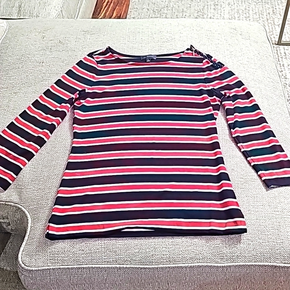The Limited sweater blk white red xs
